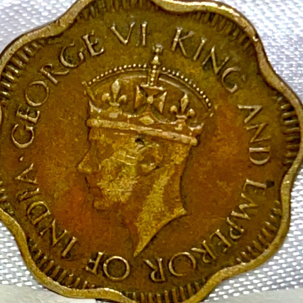 1944 India Ceylon showing King George IV excellent condition.